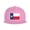 Pink, variant on Snapback Hat Texas Flag America Adjustable Flat Bill Brim Hat for Men Women Casual Wear Navy Blue