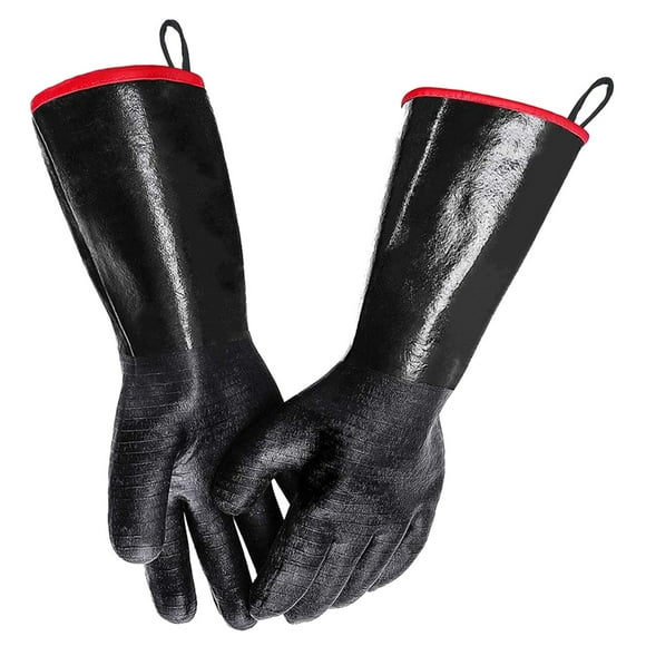 Barbecue Grill 2 Product Title BBQ Gloves 14 Inches for Safe Handling of Heat Food Near Fryer and Grilling