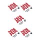thumbnail image 1 of Vogacara 2X RC Model Cars Brazo oscilante delantero Reemplazo de piezas Actualización Modificación Reemplazo de reparación para WLtoys 144010 144001 Rojo 5piezas Vogacara CBP255157, 1 of 4