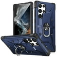 thumbnail image 1 of Nalacover Rugged Case for Samsung Galaxy S23 Ultra, Heavy Duty Hybrid PC + TPU Military Grade Shockproof Cover with Rotated Ring Holder Kickstand Magnetic Car Mount Non-Slip Case, Deep Blue, 1 of 8