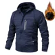 thumbnail image 3 of Chaquetas de invierno para hombre, abrigos informales, tácticas militares, parkas militares para hombre, ropa impermeable, ropa de calle, 3 of 5