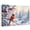 Multicolor, variant on Christmas Winter Canvas Wall Art, Rustic Red Cardinal Holly Berry Snow Pine Tree Wooden‑Stretched Canvas Print Artwork, Home Wall Decor for Living Room Bedroom Office 10"Lx8"W