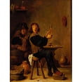 thumbnail image 2 of David Teniers The Younger 15x18 Gold Ornate Wood Frame and Double Matted Museum Art Print Titled - The Smoker (circa 1640), 2 of 4