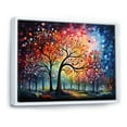 thumbnail image 2 of Designart "Dawn Graffiti On Oak" Tree Oak Floater Framed Wall Art Living Room, 2 of 5