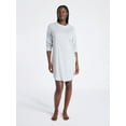 thumbnail image 3 of Joyspun Women’s Cotton-Blend Jersey Sleepshirt with Long Sleeves, Sizes XS-3X, 3 of 5