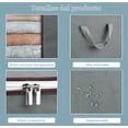 thumbnail image 3 of Bolsa de Almacenamiento de Ropa de Gran Capacidad 4P,Cajas Almacenaje Ropa con Asa Reforzada,Tela Gruesa y Cremallera Sólidas,Organizador de Transpirable para Colcha,Mantas, 3 of 7