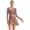 Dusty Pink, variant on TSSOE Women's Figure Ice Skating Dance Dress Long Sleeve Roller Skating Dance Lyrical Ballet Dance Dress Dusty Pink XL