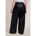 thumbnail image 3 of ELOQUII Women's Plus Size Textured Faux Leather Wide Leg Pant, 3 of 3
