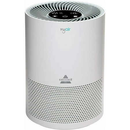 BISSELL MYair Purifier with High Efficiency and Carbon Filter for Small Room and Home, Quiet Bedroom Air Cleaner for Allergies, Pets, Dust, Dander, Pollen, Smoke, Hair, Odors, Timer, 2780A