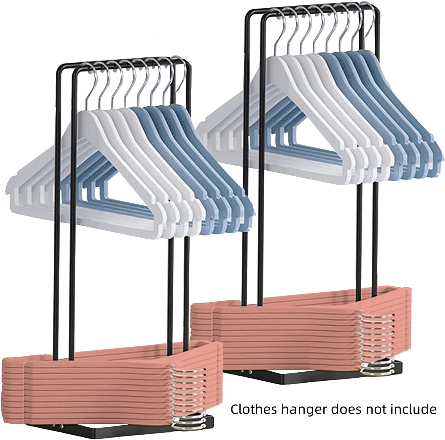 HAKDAY Hanger Storage Rack, Portable Hanger Organizer Rack, Hanger Stacker  Hanger Storage Holder Hanger Caddy for Closet Laundry Dry Cleaning Room