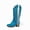 Blue, variant on Vintage Style Women's Fringe Cowboy Boots, Boho Western Knee High Boots with Decorative Stitching, Comfortable Block Heel Shoes for Country Concert Daily Wear