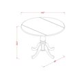 thumbnail image 2 of DLT-WHI-TP Round Table with 29" Drop Leaves, 2 of 2