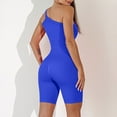 thumbnail image 5 of aidice Athletic Bodysuits for Women Summer Sleeveless Off-Shoulder Skinny Yoga Workout Shorts Jumpsuits, 5 of 6
