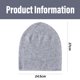 thumbnail image 3 of El borde rodado del sombrero de la gorrita tejida de la cachemira de las mujeres mezcló la gorra caliente del pelo del sueño de la primavera del invierno del punto suave, 3 of 5