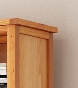 Greener Valley Tall Bookshelf DN302W Traditional Solid Wood 5-Shelf 35.2" x 13.3" x 69.7"
