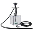 thumbnail image 4 of Kit De Cachimba Acrílica, Cachimba De Tubo Doble Acrílica Cuadrada Portátil Con Luz Led Y Cuenco De Cachimba De Silicona, Accesorios Para Cachimba matsuzay HA036236-00, 4 of 6