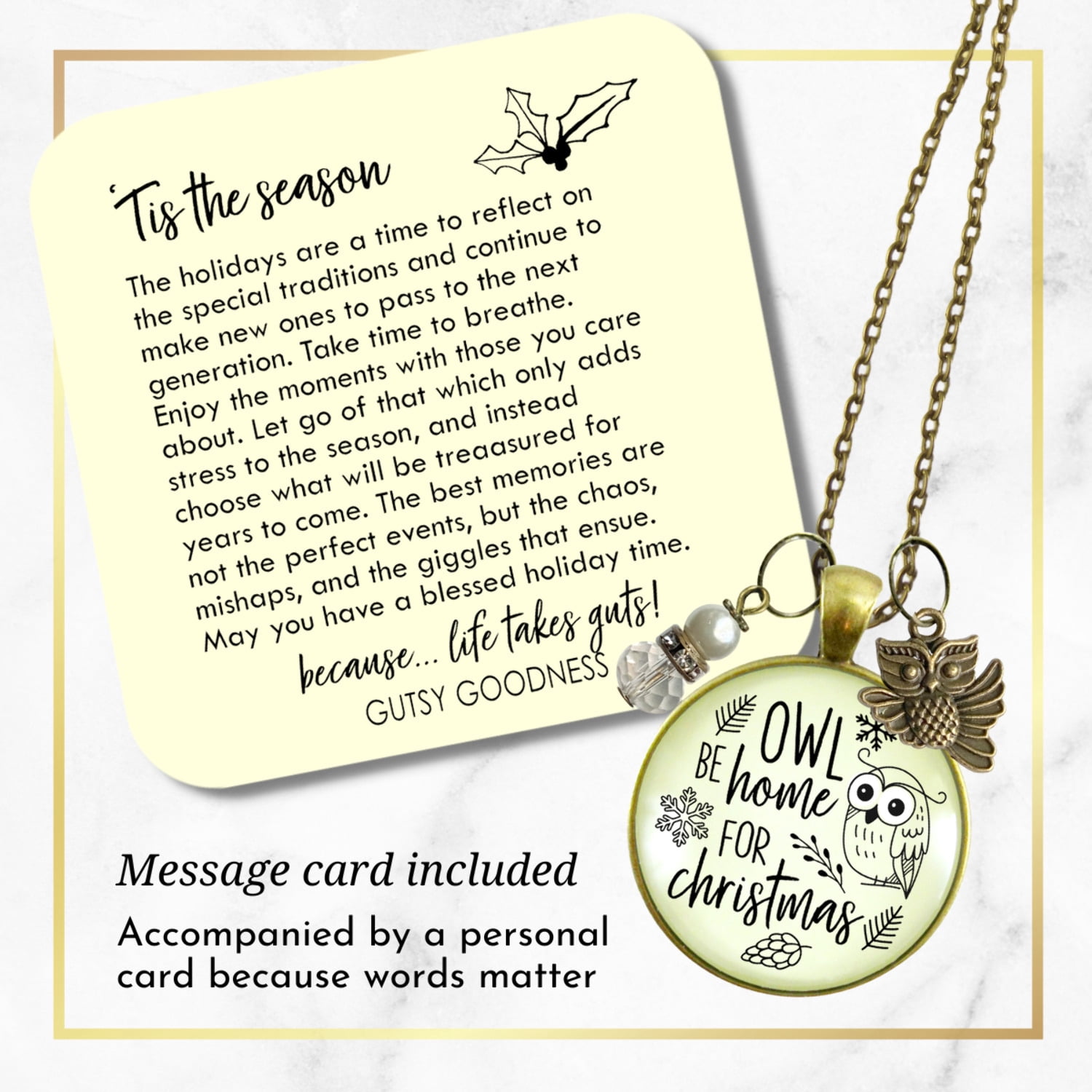 BFF Necklace Sweet Friendship Gutsy Goodness Female Adult Bronze Metal Jewelry