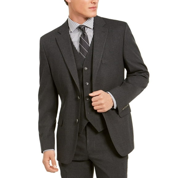 Alfani Men's Classic-Fit Stretch Suit Jacket, Charcoal 42S