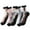 B, variant on IWRICH 5 Pairs Sheer Mesh Transparent Socks for Women Thin Lace Fishnet Ankle Novelty Casual Crew Socks B