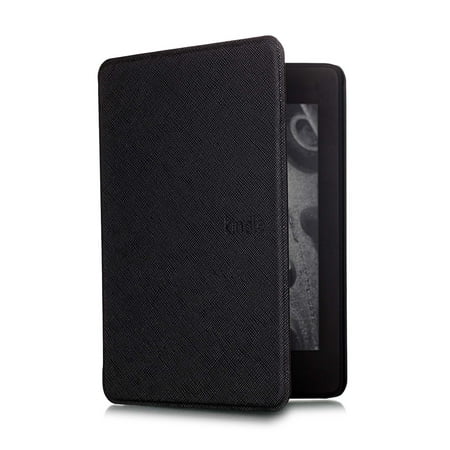 KAWELL Paperwhite Case - Durable Skin-imitated Cover with Auto Sleep Wake, - Fits Paperwhite 11th Generation 6.8" and Signature Edition 2021 Released （Black)