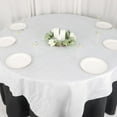 thumbnail image 2 of Efavormart 72"X72" White Accordion Crinkle Taffeta Table Overlay, Square Tablecloth Topper, 2 of 11