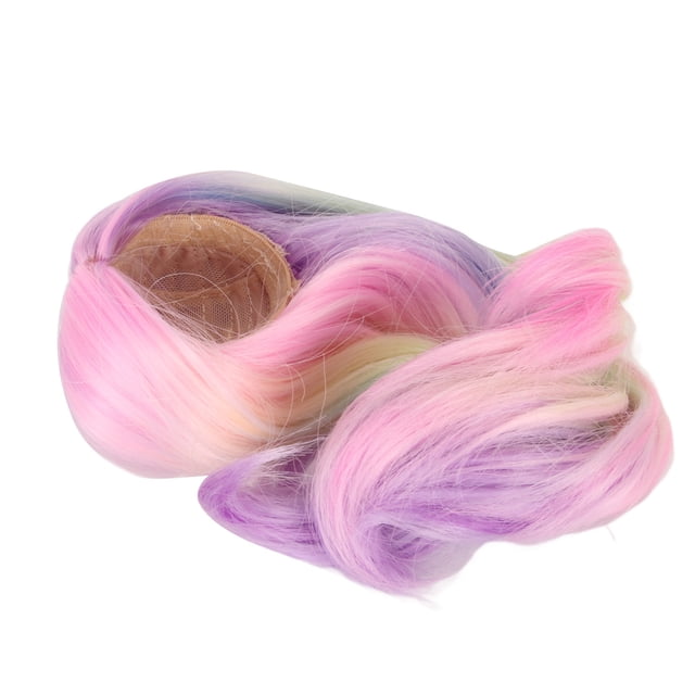 Ball Jointed Doll Simulation Scalp Soft High Temperature Silk Doll Replacement Hair For 15.5 To 17cm Head Circumference