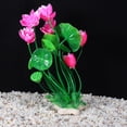 thumbnail image 5 of Unique Bargains 1pcs Fish Tank Aquarium Decorations Plants Pink 8.27" PE Ceramics Plants for Aquarium Decor, 5 of 7