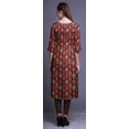 thumbnail image 2 of Bimba Kurtis Droit pour Femmes Robe Longue Kurti Imprimée Manches 3/4 Haut Indien, 2 of 6