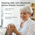 thumbnail image 4 of Hearing Aids (Not Amplifiers), Bluetooth Rechargeable Hearing Aids for Seniors Adults, Superior Sound Quality OTC Smart Hearing Aid with Noise Cancellation, Bluetooth Enabled & App Control, 4 Modes, 4 of 7