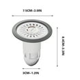 thumbnail image 2 of Kchsji Floor Toilet Odor Reflux Cartridge Bathroom Magnetic Sealed Anti-Insect Hair Trap TPR Rubber Plug Prevent Overflow Protection for Home Bathroom Kitchen Washroom Drain Use, 2 of 2