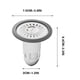 thumbnail image 2 of Cartucho para Drenaje de Piso | Cubierta Antirretorno y Antiodor para Baño | Sellado por Levitación Magnética | Material TPR ABS | Trampa de Cabello de Malla | Paquete de 1 | Previene Atascos e, 2 of 2