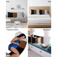 thumbnail image 6 of Black Brown Pillow Covers King Size, Contemporary Striped Boho Art Soft Bed Throw Pillowcases Breathable Cooling Long Lumbar Body Pillow Sham Cover for Bed Sofa 20''x40'', 6 of 7