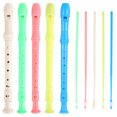 thumbnail image 3 of 5 flautas dulces soprano de plástico de colores para niños y principiantes (colores variados), 3 of 7
