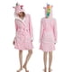 thumbnail image 1 of Pijamas para adultos para noches de ensueño, acogedora bata de franela con dibujos animados, 1 of 4