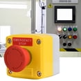 thumbnail image 4 of Botón de emergencia ANGGREK interruptor de parada de emergencia señal roja 22 mm Componentes de control industrial, 4 of 8