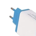thumbnail image 2 of Cargador de pared de 4 USB Cargador de carga rápida para teléfono Adaptador de enchufe de la UE (Azul lago), 2 of 6