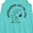 thumbnail image 2 of Peanuts - Homework Got Me Like - Toddler and Youth Girls A-line Dress, 2 of 5