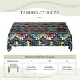 thumbnail image 4 of Retro Ornament North Colors Tablecloth 50x70 Inch, Washable Waterproof Rectangular Table Cover for Party Picnic Dinner Decor, 4 of 5