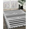thumbnail image 2 of Ahgly Company Indoor Square Patterned Carbon Gray Area Rugs, 7' Square, 2 of 6