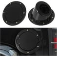 thumbnail image 3 of Applicable to Black Filler Fuel Door Cover Guard Fuel Tank Cap Cover Aluminum Alloy Gas Tank Cap Compatible For Jeep Wrangler JK 2 4 Door 2007-2017, 3 of 6