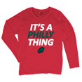 thumbnail image 5 of It's a Philly Thing Funny Women's Long Sleeve T-shirt Philadelphia Birds Fan Champions City of Brotherly Love Football Fly, 5 of 7