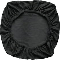 LAMIRO Office Chair Covers,Elastic Stretch Computer Chair Seat Slipcovers Super Fit Anti-dust Desk Seat Cover Spandex Removable Washable Kitchen Chair Protective Cover (Black)