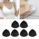 thumbnail image 4 of 3 pares de insertos de sujetador triangulares, almohadillas, copas de sujetador, insertos extraíbles, transpirables, push up Negro, 4 of 8