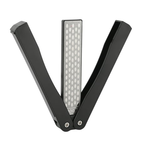

Domqga Folded Pocket Sharpener Fan Shaped Lightweight Knife Sharpener Ergonomic Handle Double Sided For Gardening Tools For Outdoor Knives
