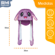 thumbnail image 3 of Gorro De Felpa Con Orejas Movibles RM REGALOMEX Con Luces Purpura Mediano, 3 of 7