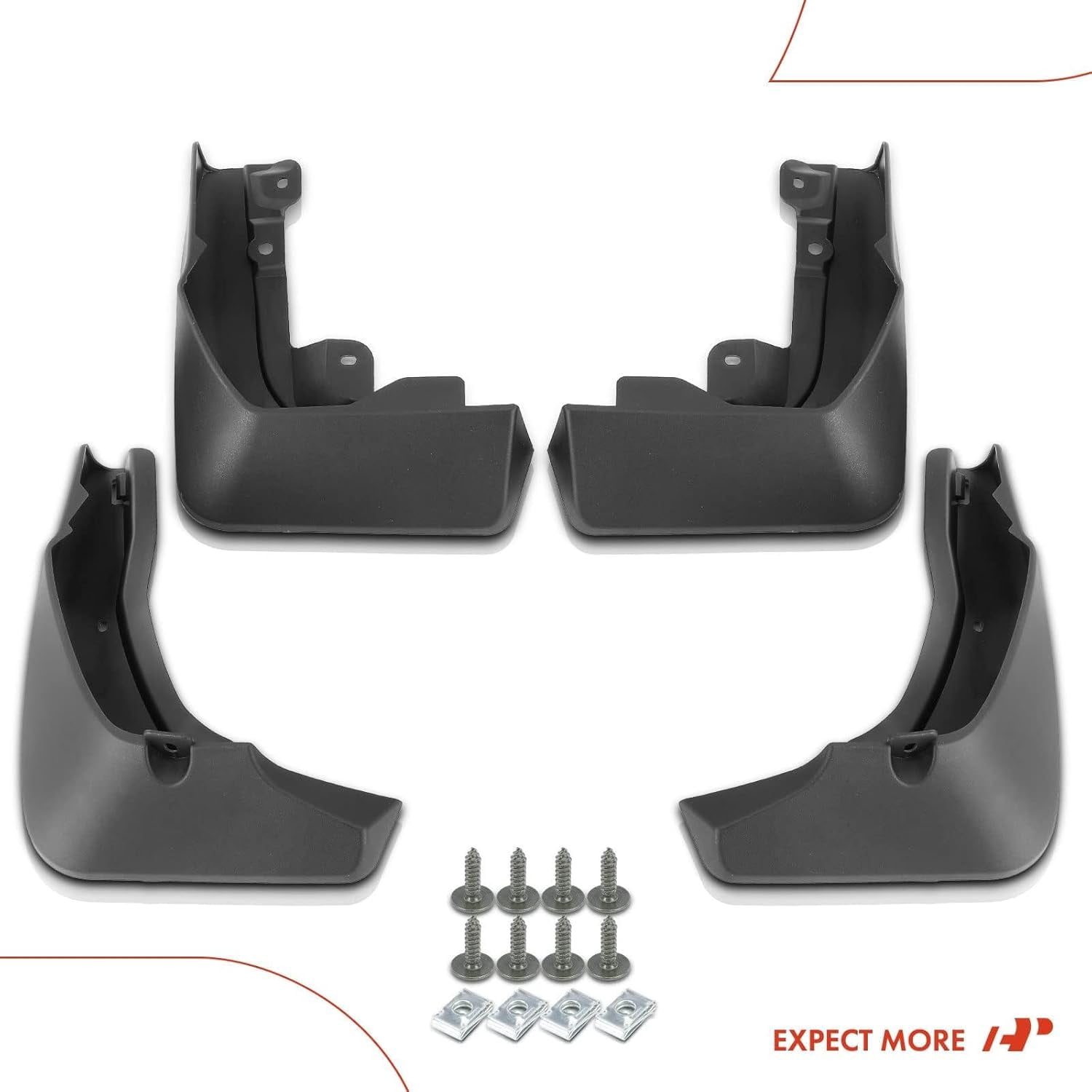 A-Premium Set of 4PCS Mud Flaps Splash Guards Mudguards Mudflaps W/Hardware Accessory Compatible with Honda CR-V CRV, 2023-2024, [EX-L EX Sport Utility], Front and Rear (Driver & Passenger Side)