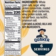 thumbnail image 4 of Quaker Protein Instant Oatmeal, Cranberry Almond, 12g Protein per Serving, Whole Grains, No Artificial Flavors, 2.18 oz Packets, (6 Pack)​, 4 of 8