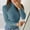 Blue, variant on Ribbed Knit Sweaters for Women Trendy Turtleneck Black Pullover Solid Tops Casual Regular Long Sleeve Lightweight Sweaters