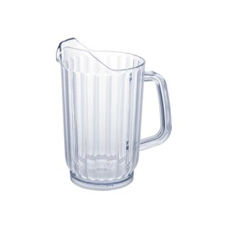 RW Base 32 oz Clear Plastic Water Pitcher - 4 1/4 x 4 1/4 x 6 3/4 - 1  count box