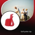 thumbnail image 4 of Eigraketly Clip de palo de Golf portátil Universal soporte de ajuste de Putter de partido de entrenamiento con marcador de bola abrazadera de Ropa Deportiva, Zapatos Rojo, 4 of 6